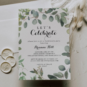 Invitation Eucalyptus Foliage Delight Fêtons la fête