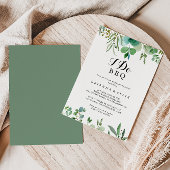 Invitation Eucalyptus Foliing I Do BBQ Engagement Party