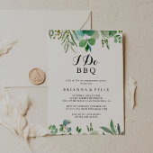 Invitation Eucalyptus Foliing I Do BBQ Engagement Party