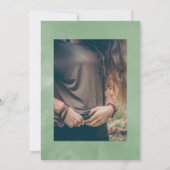 Invitation Eucalyptus géométrique Célébration de la vie Photo (Dos)