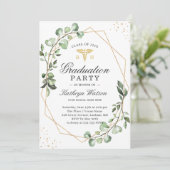 Invitation Eucalyptus Géométrique École de soins infirmiers (Debout devant)