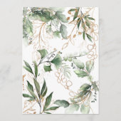 Invitation Eucalyptus Gold Boho Cercles Pampas Fête des marié (Dos)