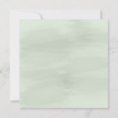 Invitation Eucalyptus Gold Géométrique | Mariage reporté (Dos)