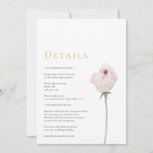 Invitation Eucalyptus Gold Moderne Monogramme Mariage tout en (Dos)