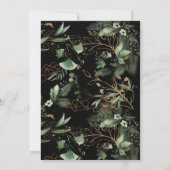 Invitation Eucalyptus Gold Noir Premium Wreath Verdure Moss (Dos)