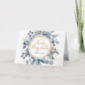 Invitation Eucalyptus Gold Parties scintillant Code 01 - RSVP (Devant)