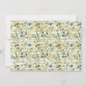 Invitation Eucalyptus Gold Rien De fantaisie Juste Amour Elop (Dos)