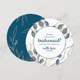 Invitation Eucalyptus Golden Garden Seras-tu ma servante