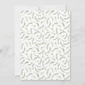 Invitation Eucalyptus Green Boho C'est un Baby shower féminin (Dos)