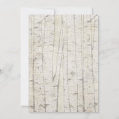 Invitation Eucalyptus Green Nature Rustique Birch Douche (Dos)