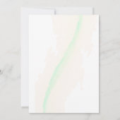 Invitation Eucalyptus Green Party d'engagement simple (Dos)