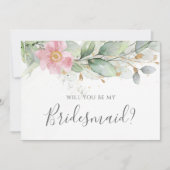 Invitation Eucalyptus Green Serez-Vous Ma Femme D'Accueil (Devant)