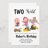 Invitation Eucalyptus greenary wedding birthaday (Devant / Derrière)