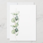 Invitation Eucalyptus Greenery 40ème anniversaire (Dos)
