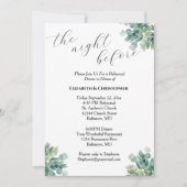 Invitation Eucalyptus Greenery Botanical Rehearsal (Devant)