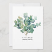 Invitation Eucalyptus Greenery Botanical Rehearsal (Dos)