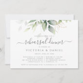 Invitation Eucalyptus Greenery Botanical Rehearsal (Devant)