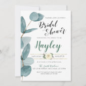 Invitation Eucalyptus Greenery Bridal Douche (Devant)