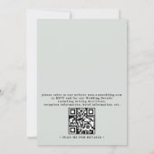 Invitation Eucalyptus Greenery Elegant Modern QR Code Wedding (Dos)