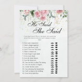 Invitation Eucalyptus Greenery Gold Leaves Bridal Shower game (Devant)