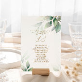 Invitation Eucalyptus Greenery Tableau Numéro 18 Tableau de s