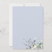 Invitation Eucalyptus Greenery Tea Party de mariée géométriqu (Dos)