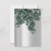 Invitation Eucalyptus Grey VIP Mariage nuptiale Woodland Rust (Dos)
