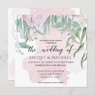 Invitation Eucalyptus Grove Moderne Laver le Mariage de rempl
