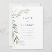 Invitation Eucalyptus Gum Feuille Mariage de verdure (Devant)