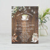 Invitation Eucalyptus Ils sont le parfait Matcha Western (Debout devant)