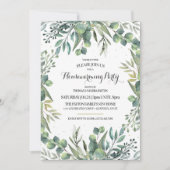 Invitation Eucalyptus Jardin Fête de réchauffement domestique (Devant)