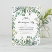 Invitation Eucalyptus Jardin Fête de réchauffement domestique (Debout devant)