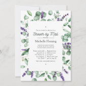 Invitation Eucalyptus Lavender Greenery Show par courrier (Devant)