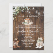 Invitation Eucalyptus Love brasse Western Couples Douche (Devant)