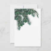 Invitation Eucalyptus Mariage Blanc Bois Campagne Rustique (Dos)