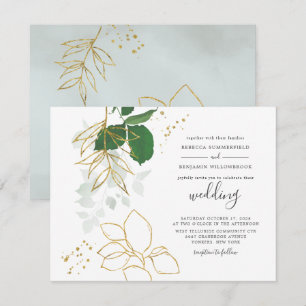 Invitation Eucalyptus Mariage botanique du feuillage