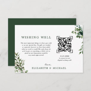 Invitation Eucalyptus   Mariage d'analyse de code QR qui souh