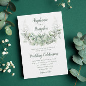 Invitation Eucalyptus Mariage de couronne succulent
