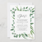 Invitation Eucalyptus Mariage mise à jour (Devant)