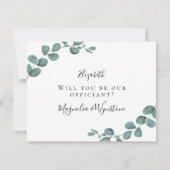 Invitation Eucalyptus Mariez-Vous Nous Accepteriez-Vous D'êtr (Dos)