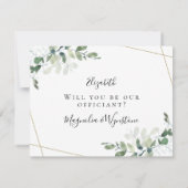 Invitation Eucalyptus Mariez-Vous Nous Vous Demandons d'être  (Dos)