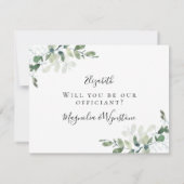 Invitation Eucalyptus Mariez-Vous Nous Vous Demandons D'être  (Dos)