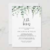 Invitation Eucalyptus minimaliste Je fais BBQ (Devant)