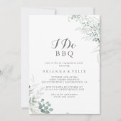 Invitation Eucalyptus minimaliste Je fais BBQ (Devant)