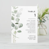 Invitation Eucalyptus minimaliste Tableau Numéro 1 Tableau de (Debout devant)