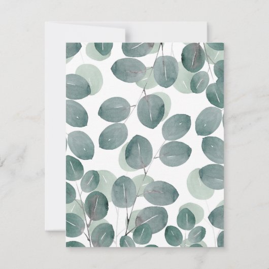 Invitation Eucalyptus Moderne 2 (Dos)