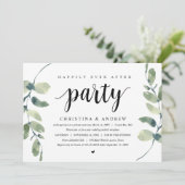 Invitation Eucalyptus Moderne, Célébration de Mariage Intime (Debout devant)