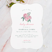 Invitation Eucalyptus moderne et flou d'aquarelle Bébé