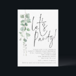 Invitation Eucalyptus Moderne Faisons la fête 21ème Anniversa<br><div class="desc">Eucalyptus Moderne Faisons la fête 21ème Anniversaire. Un prix économique PETIT 4, 5 po x 5, 6 po alternatif. Disponible dans un STOCK CARTE SEMI GLOSS 110 lb qui est l'option par défaut (recommandé pour les invitations, similaire à l'épaisseur d'une carte postale), OU un STOCK PAPIER THINNER SATIN FINISH 80...</div>