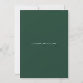 Invitation Eucalyptus moderne Feuille mariage vert invite (Dos)
